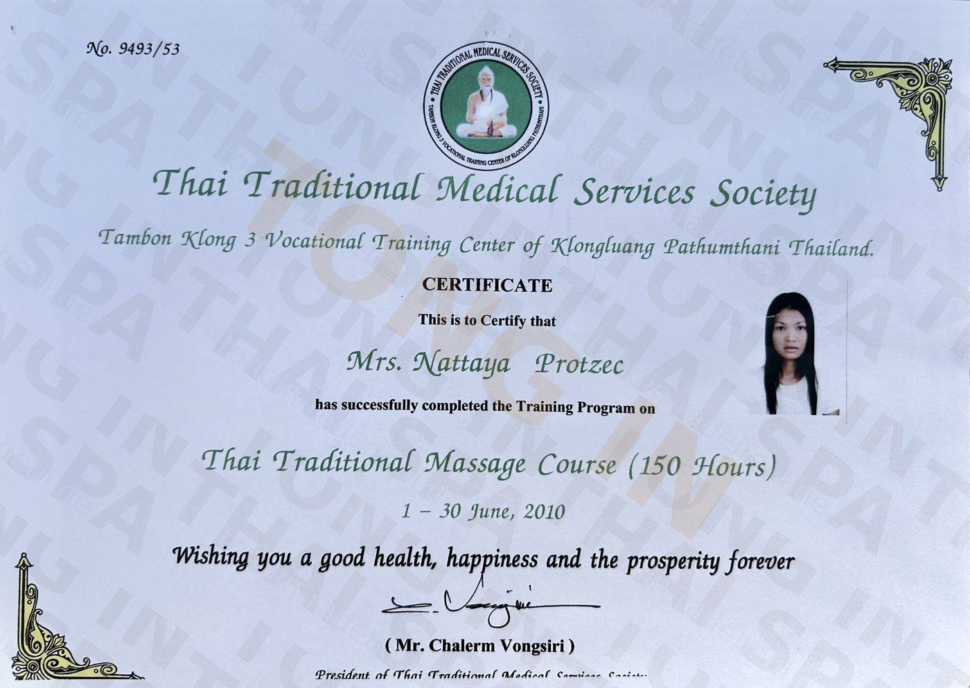 Thai Traditional Massage Course 150 Stunden
